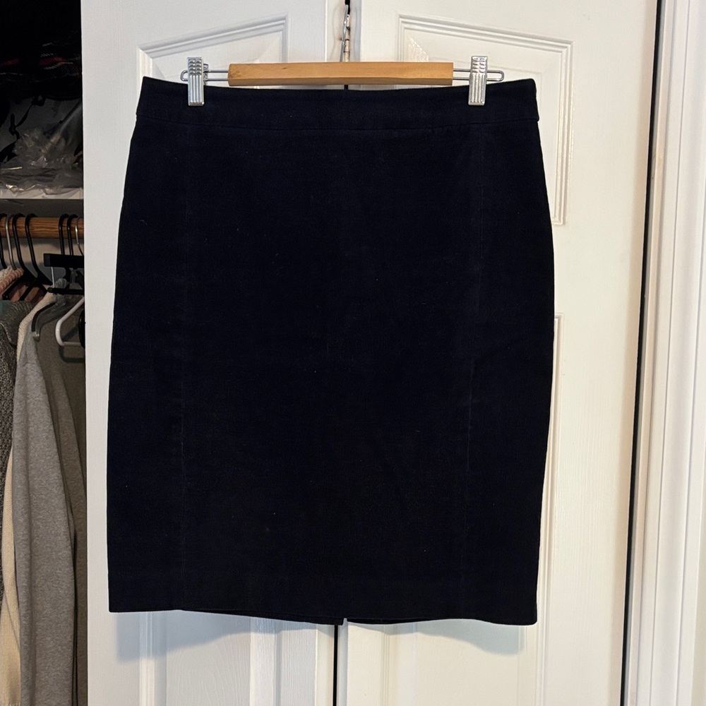J. Crew navy corduroy cotton Pencil Skirt
